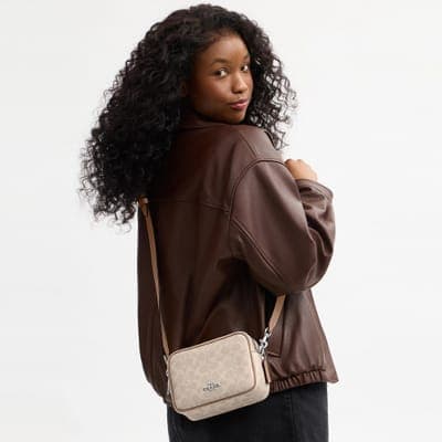Coach Outlet Mini Carey Crossbody Bag In Signature Canvas 10