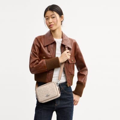 Coach Outlet Mini Carey Crossbody Bag In Signature Canvas 12
