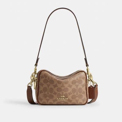 Coach Outlet Mini Carey Crossbody Bag In Signature Canvas 13