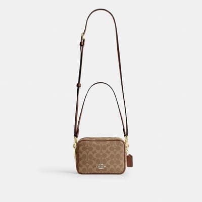 Coach Outlet Mini Carey Crossbody Bag In Signature Canvas 18