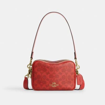 Coach Outlet Mini Carey Crossbody Bag In Signature Canvas 19