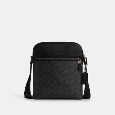 Coach Outlet Houston Flight Bag In Signature Canvas 1