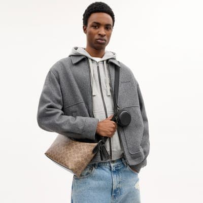 Coach Outlet Small Finn Crossbody Bag With Pouch In Signature Canvas 8