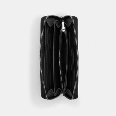 Coach Outlet Long Zip Around Wallet In Signature Jacquard 2