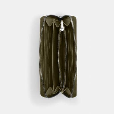 Coach Outlet Long Zip Around Wallet In Signature Jacquard 6