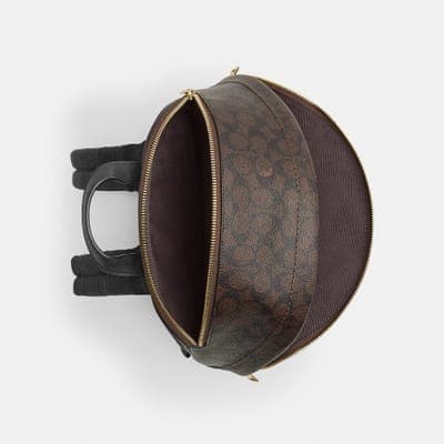 Coach Outlet Taylor Small Backpack In Signature Canvas 9