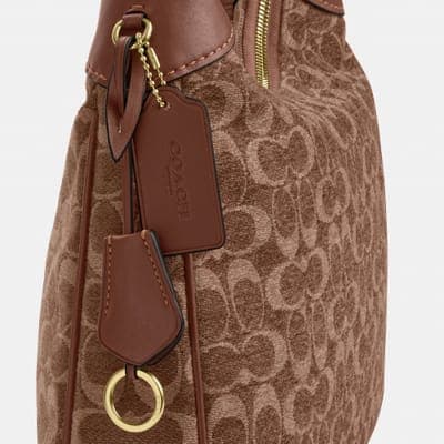 Coach Outlet Ella Shoulder Bag In Signature Chenille 12