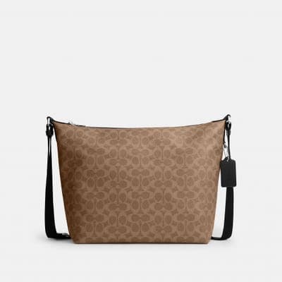 Coach Outlet Finn Hobo Bag 32 In Signature Canvas 1