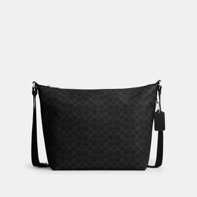 Coach Outlet Finn Hobo Bag 32 In Signature Canvas 7