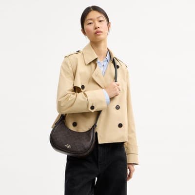 Coach Outlet Emily Shoulder Bag In Signature Canvas 9