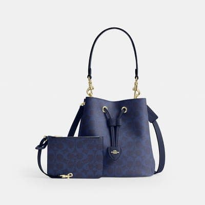 Coach Outlet Rowan Bucket Bag In Signature Canvas 3