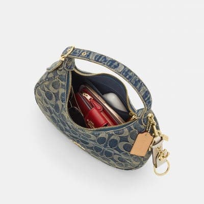 Coach Outlet Emily Shoulder Bag In Signature Regenerative Cotton Denim 5