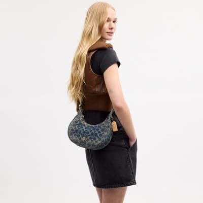 Coach Outlet Emily Shoulder Bag In Signature Regenerative Cotton Denim 6