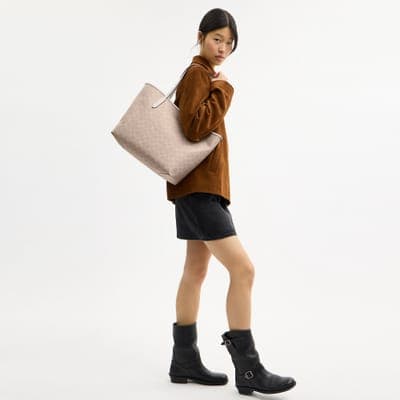 Coach Outlet City Tote Bag In Signature Canvas 2
