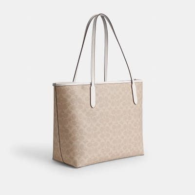 Coach Outlet City Tote Bag In Signature Canvas 4