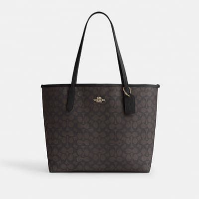 Coach Outlet City Tote Bag In Signature Canvas 11