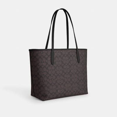 Coach Outlet City Tote Bag In Signature Canvas 13