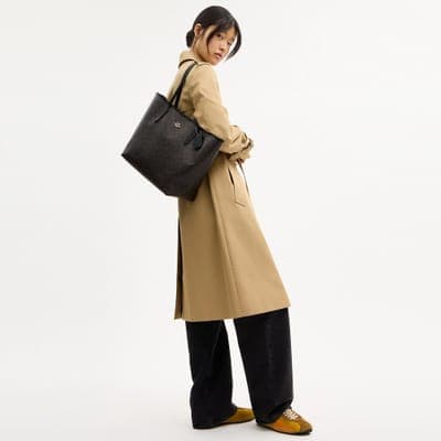 Coach Outlet City Tote Bag In Signature Canvas 14