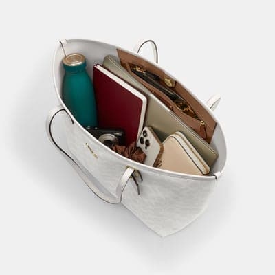 Coach Outlet City Tote Bag In Signature Canvas 32