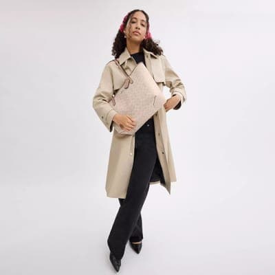 Coach Outlet City Tote Bag In Signature Canvas 36