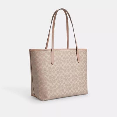 Coach Outlet City Tote Bag In Signature Canvas 35