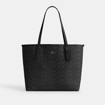Coach Outlet City Tote Bag In Signature Canvas 38