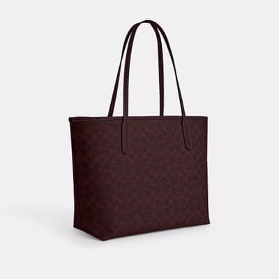 Coach Outlet City Tote Bag In Signature Canvas 44