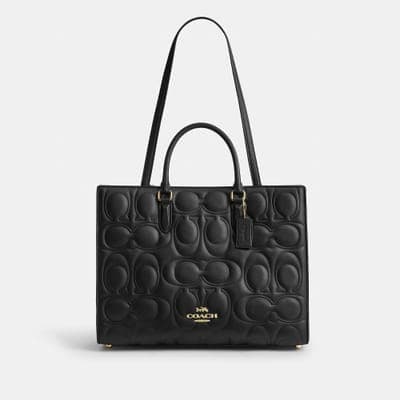Coach Outlet Maggie Tote Bag In Signature Leather 1