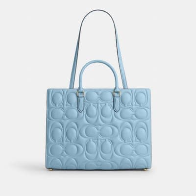 Coach Outlet Maggie Tote Bag In Signature Leather 8