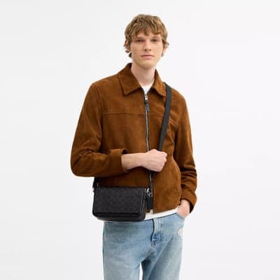 Coach Outlet Jack Small Flap Crossbody Bag In Signature Canvas 4