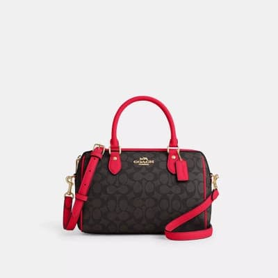 Coach Outlet Rowan Satchel Bag In Signature Canvas 1