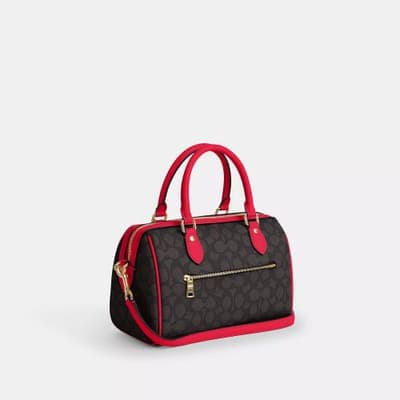 Coach Outlet Rowan Satchel Bag In Signature Canvas 3