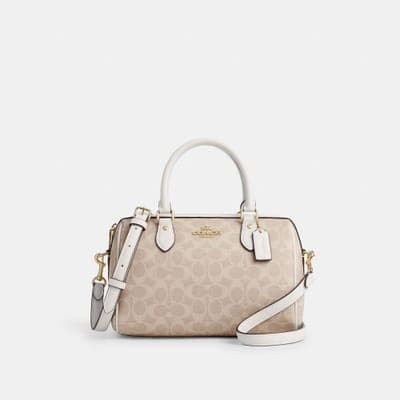 Coach Outlet Rowan Satchel Bag In Signature Canvas 6