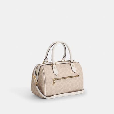 Coach Outlet Rowan Satchel Bag In Signature Canvas 8