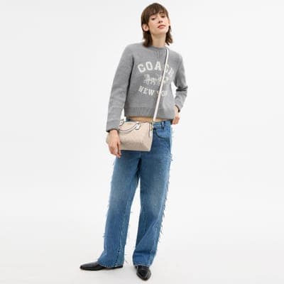 Coach Outlet Rowan Satchel Bag In Signature Canvas 9
