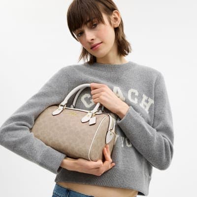 Coach Outlet Rowan Satchel Bag In Signature Canvas 10