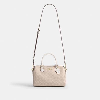 Coach Outlet Rowan Satchel Bag In Signature Canvas 11