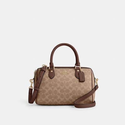 Coach Outlet Rowan Satchel Bag In Signature Canvas 12