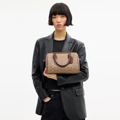 Coach Outlet Rowan Satchel Bag In Signature Canvas 14