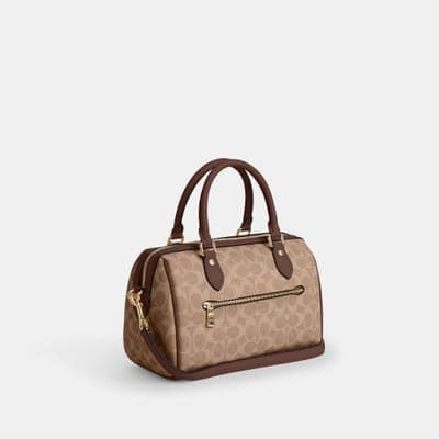 Coach Outlet Rowan Satchel Bag In Signature Canvas 16