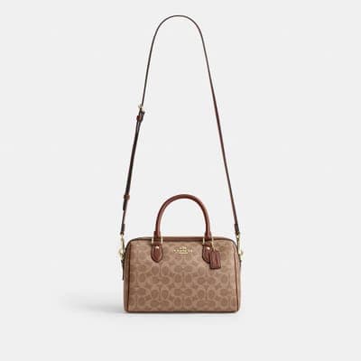 Coach Outlet Rowan Satchel Bag In Signature Canvas 17