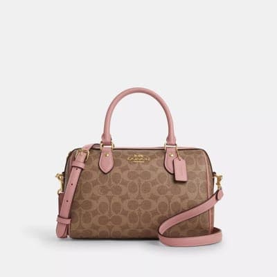 Coach Outlet Rowan Satchel Bag In Signature Canvas 18