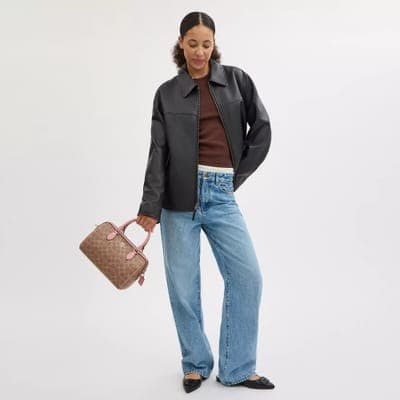 Coach Outlet Rowan Satchel Bag In Signature Canvas 21