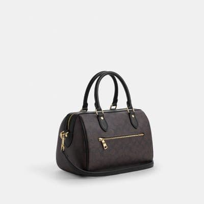 Coach Outlet Rowan Satchel Bag In Signature Canvas 25