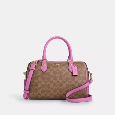 Coach Outlet Rowan Satchel Bag In Signature Canvas 29