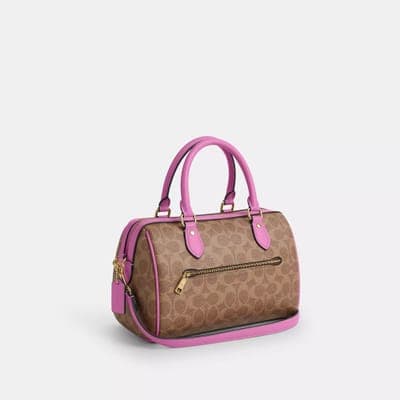 Coach Outlet Rowan Satchel Bag In Signature Canvas 33