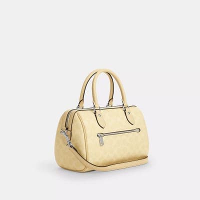 Coach Outlet Rowan Satchel Bag In Signature Canvas 35