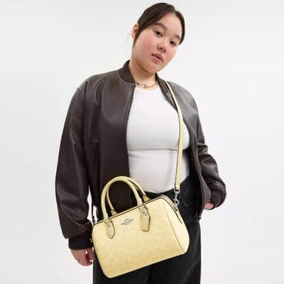Coach Outlet Rowan Satchel Bag In Signature Canvas 39