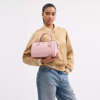 Coach Outlet Rowan Satchel Bag In Signature Canvas 43
