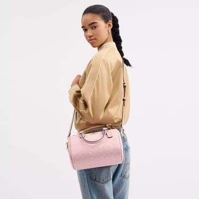 Coach Outlet Rowan Satchel Bag In Signature Canvas 44
